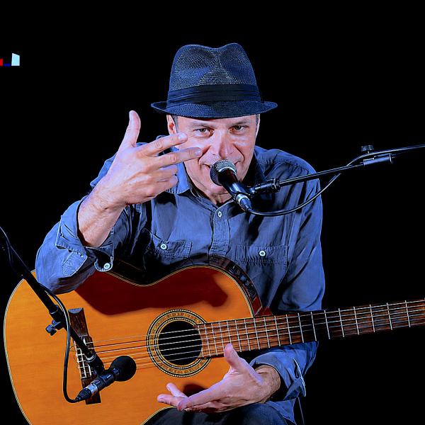 Andrés on stage at the Maratea Jazz Festival, Italy